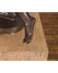 Classical Bronze Tabletop Statue of a Putto Holding a Frog-16. Asian & Chinese Furniture, Art, Antiques, Vintage Home Décor for sale at FEA Home