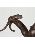 Classical Bronze Tabletop Statue of a Putto Holding a Frog-15. Asian & Chinese Furniture, Art, Antiques, Vintage Home Décor for sale at FEA Home