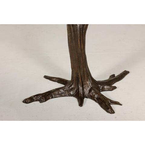 Bronze Tree Table Base with Rich Dark Brown Patina, Glass Top not Included-RG928-5. Asian & Chinese Furniture, Art, Antiques, Vintage Home Décor for sale at FEA Home