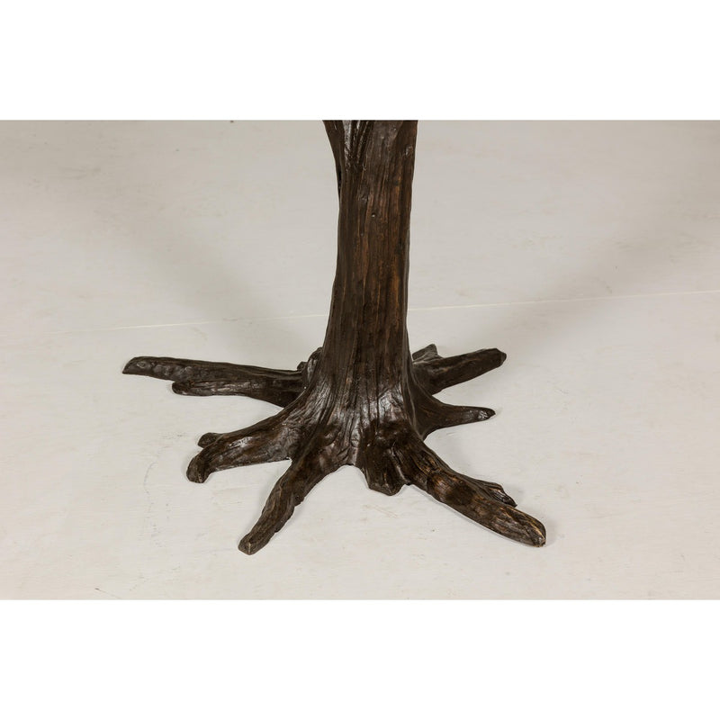 Bronze Tree Table Base with Rich Dark Brown Patina, Glass Top not Included-RG928-9. Asian & Chinese Furniture, Art, Antiques, Vintage Home Décor for sale at FEA Home