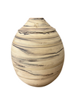Round Beige & Charcoal Sandstone Dunes Ceramic Vase, SKU , image 1