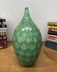 Round Green Snakeskin Design Vase with Small Narrow Neck, SKU , image 2