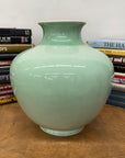 Round Light Mint Green Ceramic Vase, SKU , image 2