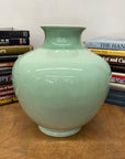 Round Light Mint Green Ceramic Vase, SKU , image 3