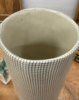 Rounded Black & White Small Checkered Patterned Ceramic Vase, SKU , image 10