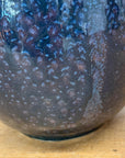 Rounded Brown and Blue Ceramic Vase with Narrow Neck, SKU , image 7
