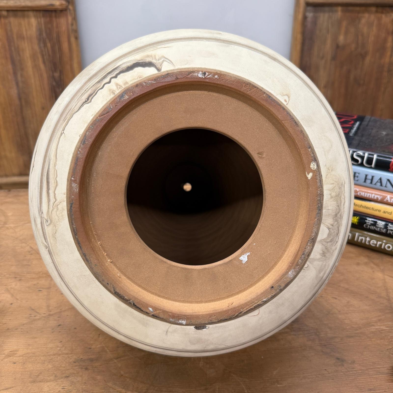 Rounded Brown &amp; Stone Cream Swirled Ceramic Lamp Base, SKU , image 10