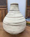Rounded Brown & Stone Cream Swirled Ceramic Lamp Base, SKU , image 5