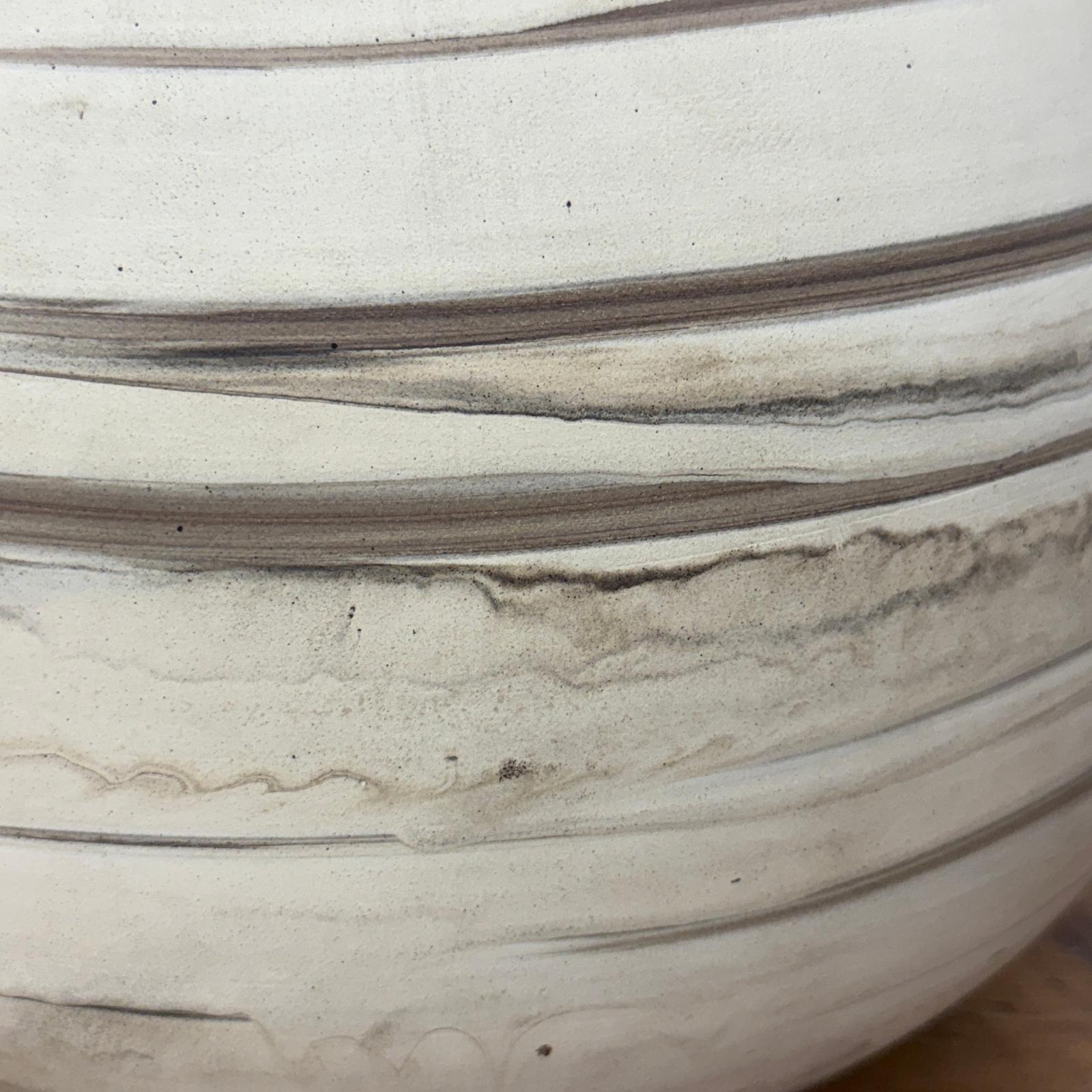 Rounded Brown &amp; Stone Cream Swirled Ceramic Lamp Base, SKU , image 8
