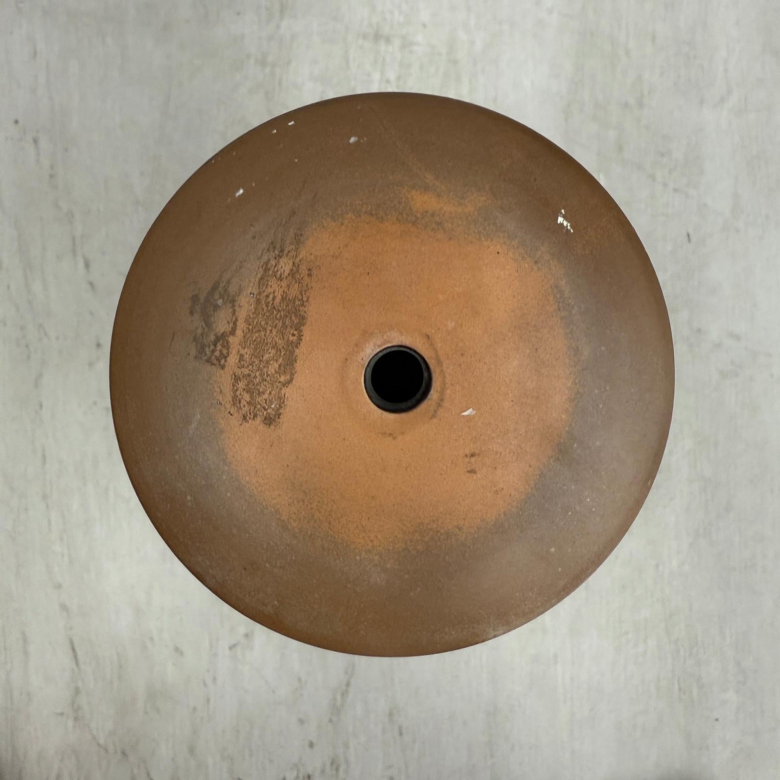 Sand Orange Textured Ceramic Lamp Base with White Polka Dots - FEA Home