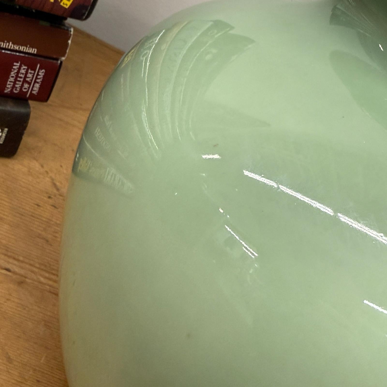 Seafoam Green Ceramic Vase with Rounded Silhouette, SKU , image 6