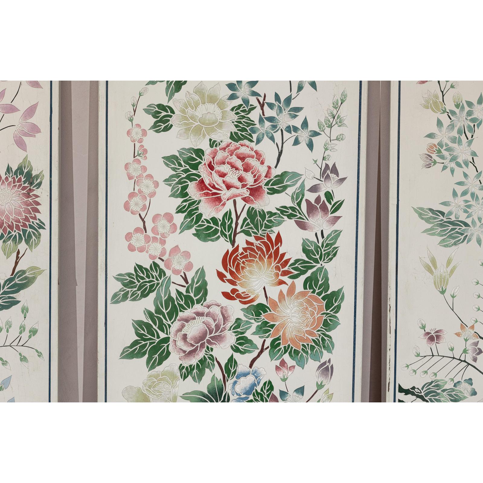 Set of Four Individual Panels with Flowers &amp; Butterflies - image 15