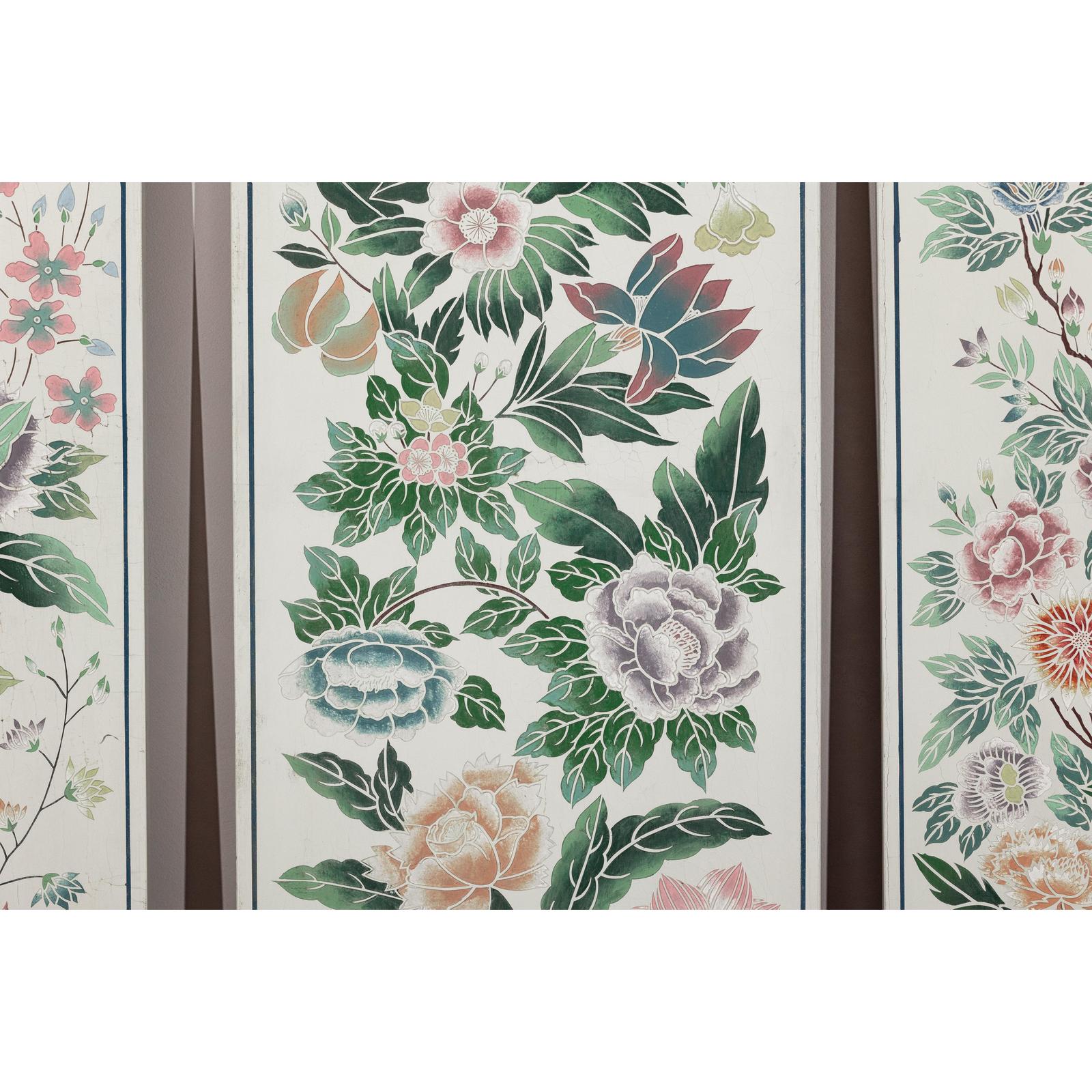 Set of Four Individual Panels with Flowers &amp; Butterflies - image 16