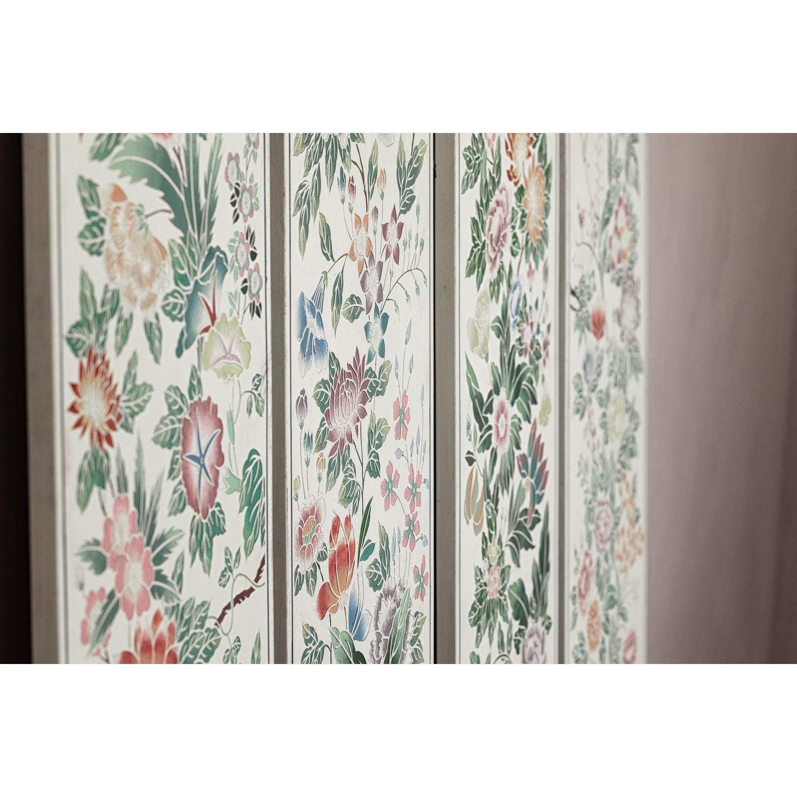 Set of Four Individual Panels with Flowers &amp; Butterflies - image 19