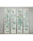 Set of Four Individual Panels with Flowers & Butterflies - image 2