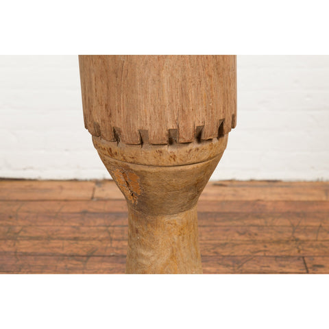 Antique Ceremonial  Wooden Drum