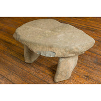 Asian Antique Three Piece Stone Bench with Great Rustic Character
