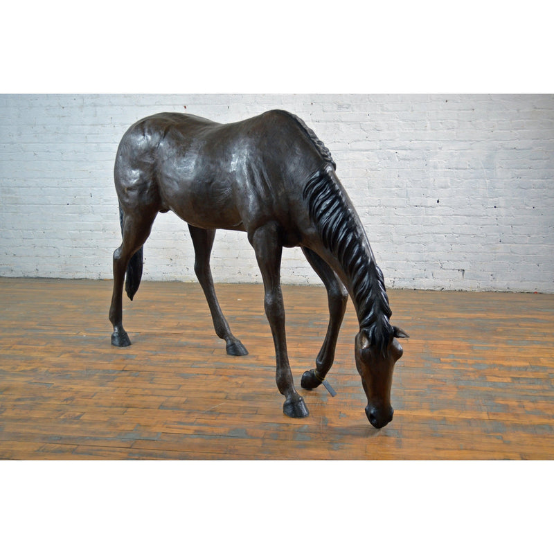 Bronze American Quarter Horse Animal Statue-2. Asian & Chinese Furniture, Art, Antiques, Vintage Home Décor for sale at FEA Home