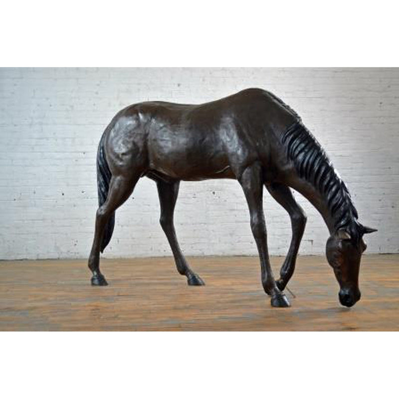 Bronze American Quarter Horse Animal Statue-5. Asian & Chinese Furniture, Art, Antiques, Vintage Home Décor for sale at FEA Home