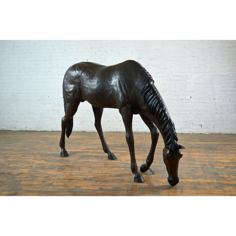Bronze American Quarter Horse Animal Statue-7. Asian & Chinese Furniture, Art, Antiques, Vintage Home Décor for sale at FEA Home