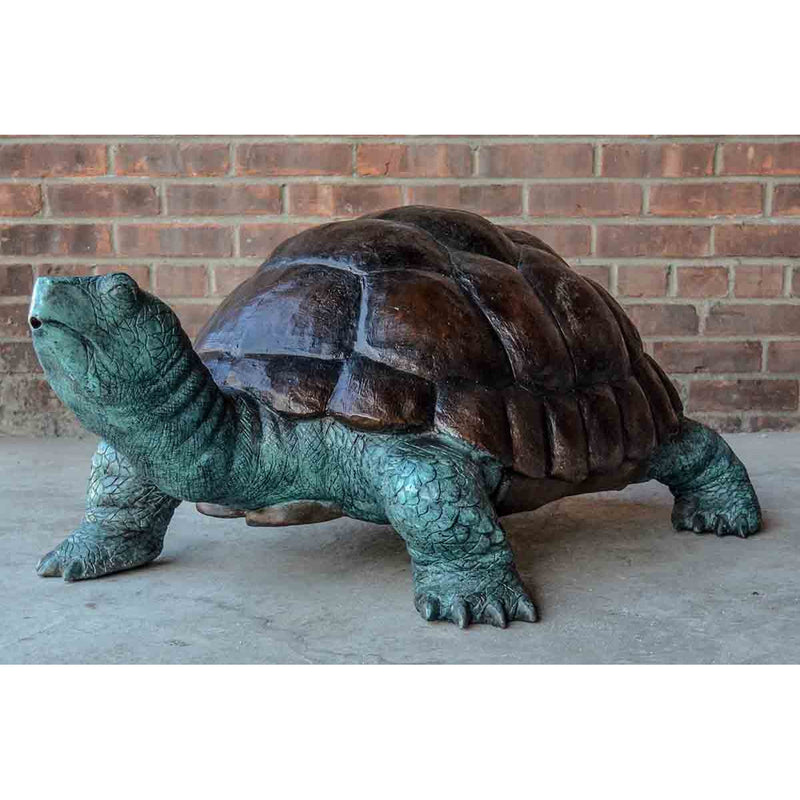 Bronze Fountain Garden Turtle Sculpture-RG1084-12. Asian & Chinese Furniture, Art, Antiques, Vintage Home Décor for sale at FEA Home