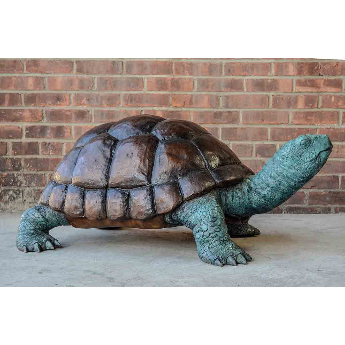 Bronze Fountain Garden Turtle Sculpture-2. Asian & Chinese Furniture, Art, Antiques, Vintage Home Décor for sale at FEA Home
