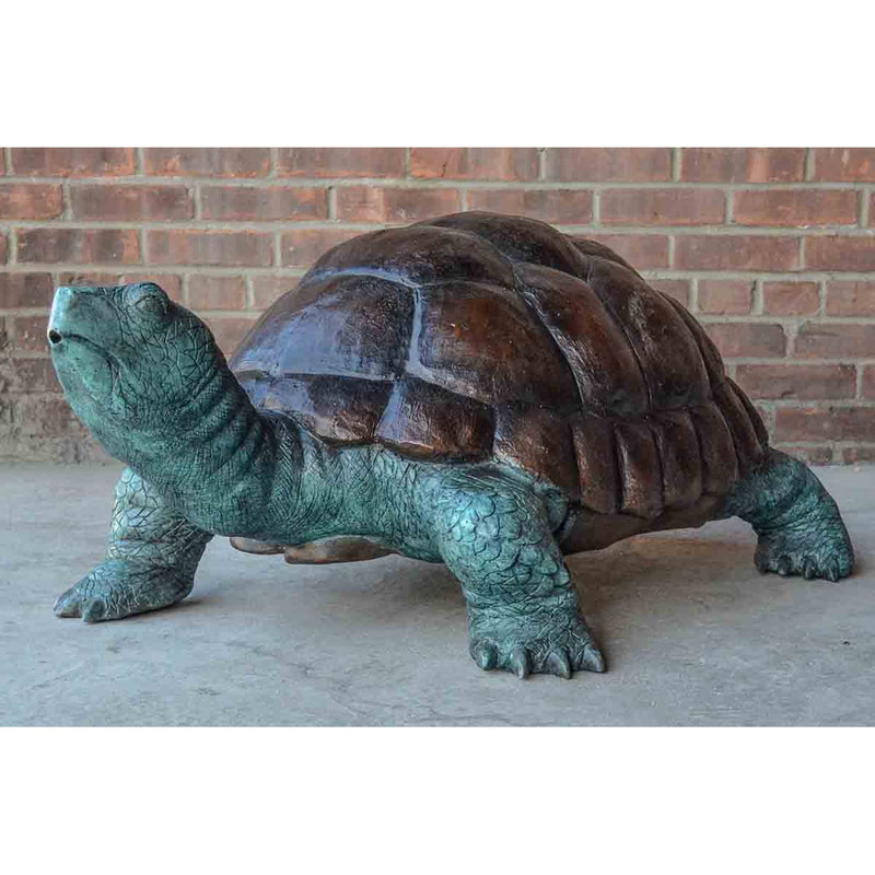 Bronze Fountain Garden Turtle Sculpture-RG1084-7. Asian & Chinese Furniture, Art, Antiques, Vintage Home Décor for sale at FEA Home