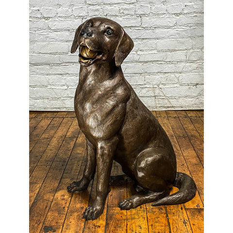 Bronze labrador figurines cheap