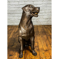 Bronze Labrador Dog Statue, "Bailey"