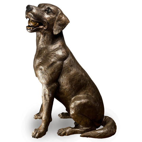 Bronze labrador figurines discount