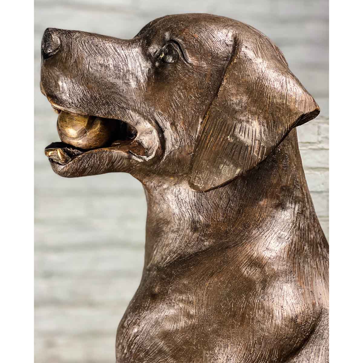 Bronze Labrador Dog Statue, &quot;Bailey&quot;-9. Asian &amp; Chinese Furniture, Art, Antiques, Vintage Home Décor for sale at FEA Home