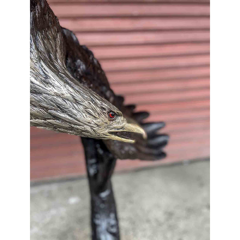 Bronze Eagle Statue, Flying Freedom-RG1179-15. Asian & Chinese Furniture, Art, Antiques, Vintage Home Décor for sale at FEA Home