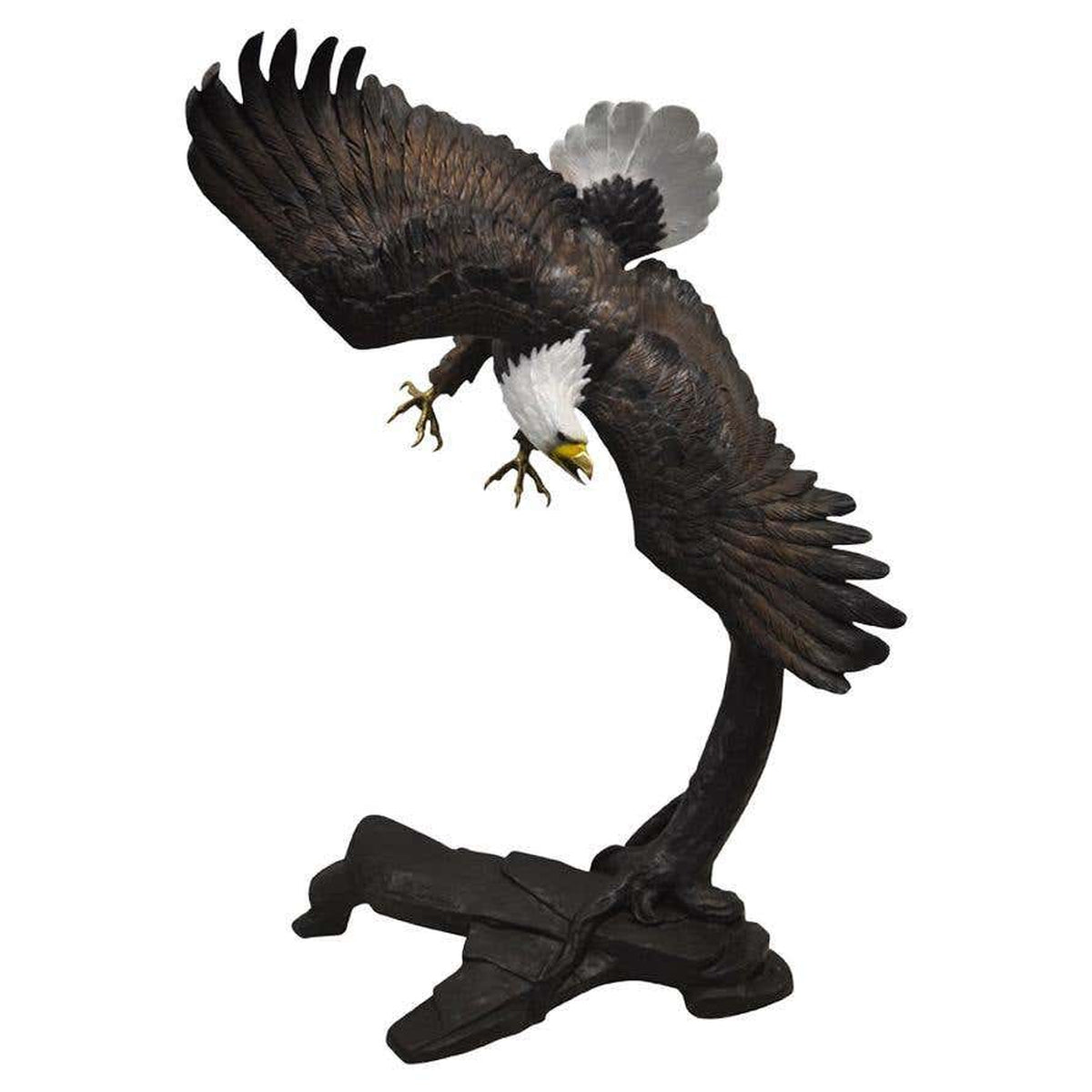 Flying Freedom Bronze Eagle Statue-2. Asian & Chinese Furniture, Art, Antiques, Vintage Home Décor for sale at FEA Home