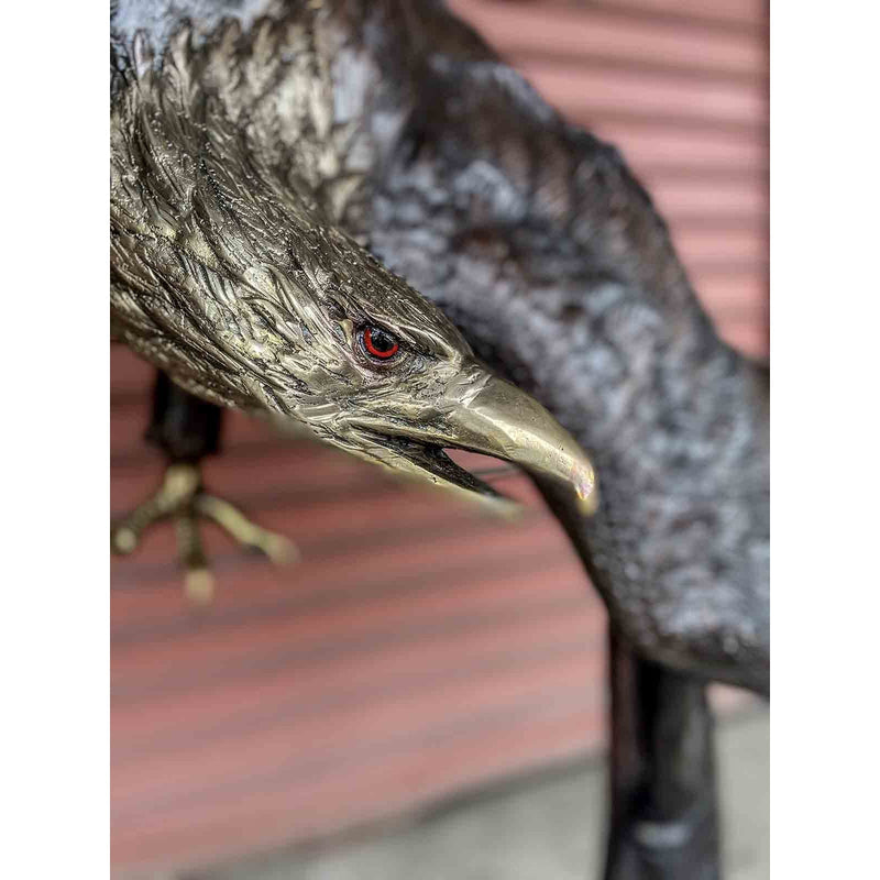 Bronze Eagle Statue, Flying Freedom-RG1179-6. Asian & Chinese Furniture, Art, Antiques, Vintage Home Décor for sale at FEA Home
