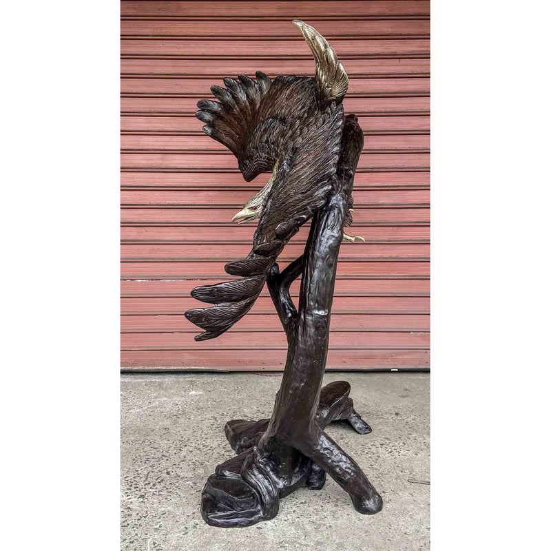 Bronze Eagle Statue, Flying Freedom-RG1179-9. Asian & Chinese Furniture, Art, Antiques, Vintage Home Décor for sale at FEA Home