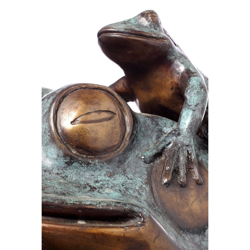 Bronze Reading Animal Sculpture, "Frog Prince"-10. Asian & Chinese Furniture, Art, Antiques, Vintage Home Décor for sale at FEA Home