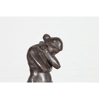 Bronze Tabletop Sculpture Inspired by Auguste Rodin's Eve-RG2130-4. Asian & Chinese Furniture, Art, Antiques, Vintage Home Décor for sale at FEA Home