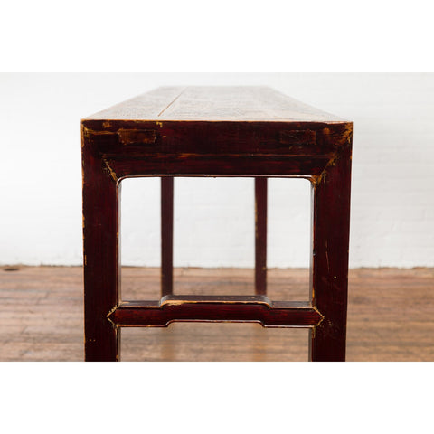 Chinese Qing Dynasty 19th Century Altar Console Table with Original Lacquer-18. Asian & Chinese Furniture, Art, Antiques, Vintage Home Décor for sale at FEA Home