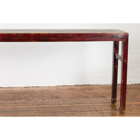 Chinese Qing Dynasty 19th Century Altar Console Table with Original Lacquer-8. Asian & Chinese Furniture, Art, Antiques, Vintage Home Décor for sale at FEA Home