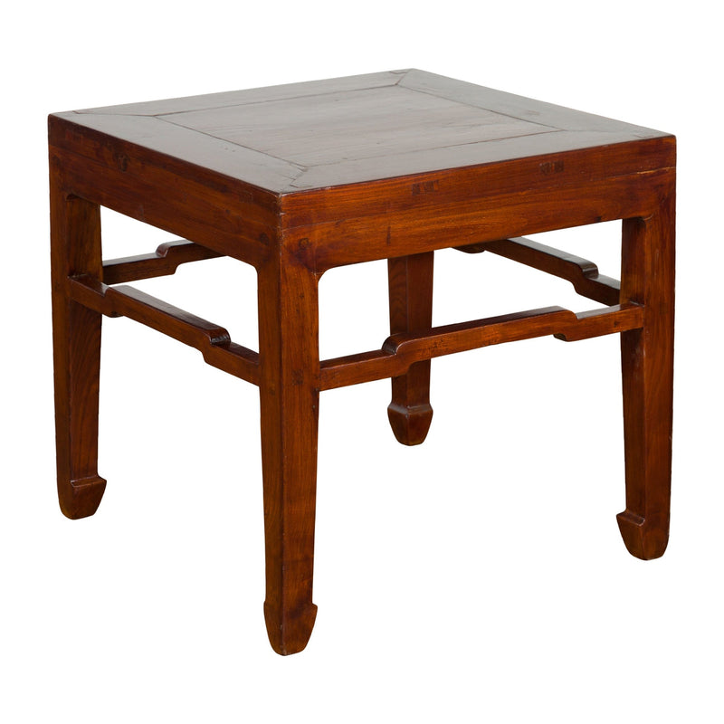 Chinese Qing Dynasty Period 19th Century Side Table with Humpback Stretchers-YN2739-1. Asian & Chinese Furniture, Art, Antiques, Vintage Home Décor for sale at FEA Home