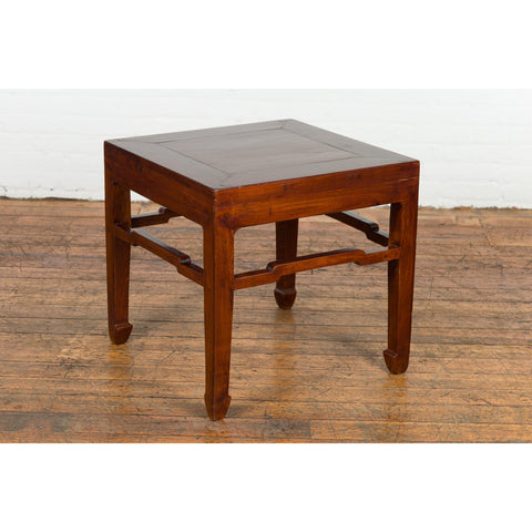 Chinese Qing Dynasty Period 19th Century Side Table with Humpback Stretchers-YN2739-12. Asian & Chinese Furniture, Art, Antiques, Vintage Home Décor for sale at FEA Home