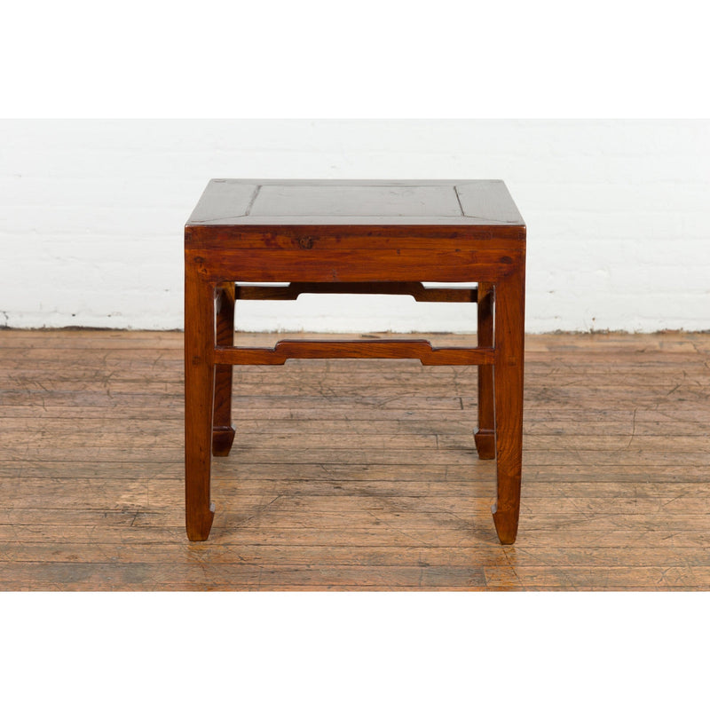 Chinese Qing Dynasty Period 19th Century Side Table with Humpback Stretchers-YN2739-14. Asian & Chinese Furniture, Art, Antiques, Vintage Home Décor for sale at FEA Home
