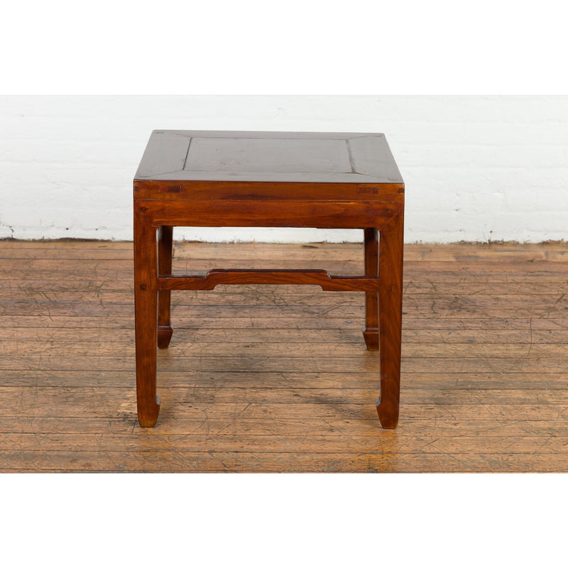 Chinese Qing Dynasty Period 19th Century Side Table with Humpback Stretchers-YN2739-16. Asian & Chinese Furniture, Art, Antiques, Vintage Home Décor for sale at FEA Home