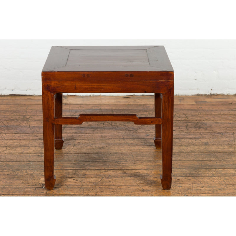 Chinese Qing Dynasty Period 19th Century Side Table with Humpback Stretchers-YN2739-17. Asian & Chinese Furniture, Art, Antiques, Vintage Home Décor for sale at FEA Home