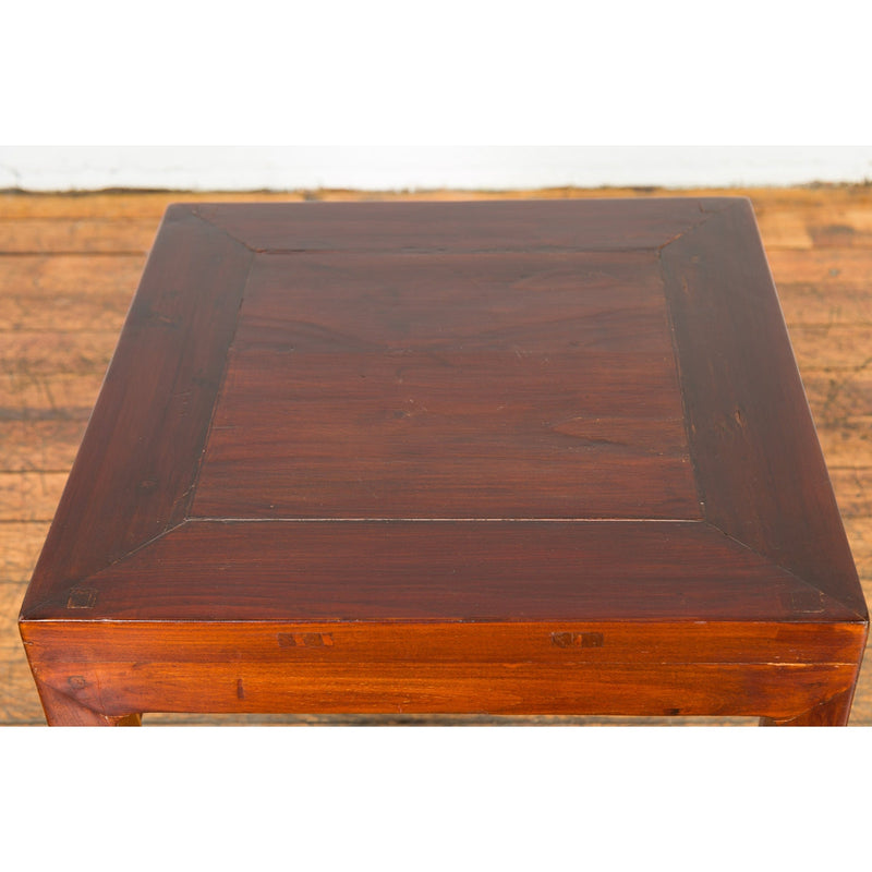 Chinese Qing Dynasty Period 19th Century Side Table with Humpback Stretchers-YN2739-18. Asian & Chinese Furniture, Art, Antiques, Vintage Home Décor for sale at FEA Home