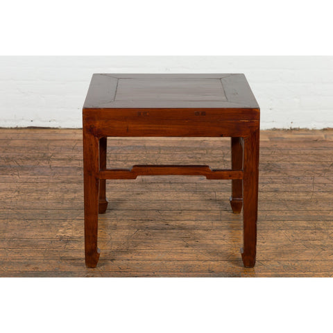 Chinese Qing Dynasty Period 19th Century Side Table with Humpback Stretchers-YN2739-2. Asian & Chinese Furniture, Art, Antiques, Vintage Home Décor for sale at FEA Home