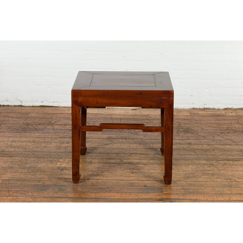 Chinese Qing Dynasty Period 19th Century Side Table with Humpback Stretchers-YN2739-4. Asian & Chinese Furniture, Art, Antiques, Vintage Home Décor for sale at FEA Home
