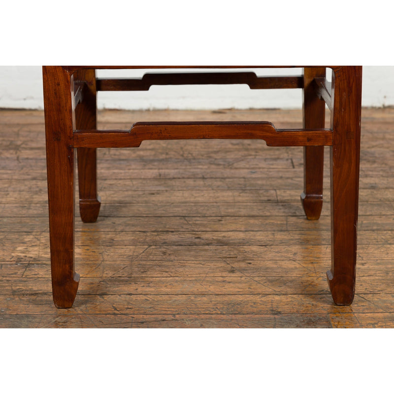 Chinese Qing Dynasty Period 19th Century Side Table with Humpback Stretchers-YN2739-6. Asian & Chinese Furniture, Art, Antiques, Vintage Home Décor for sale at FEA Home