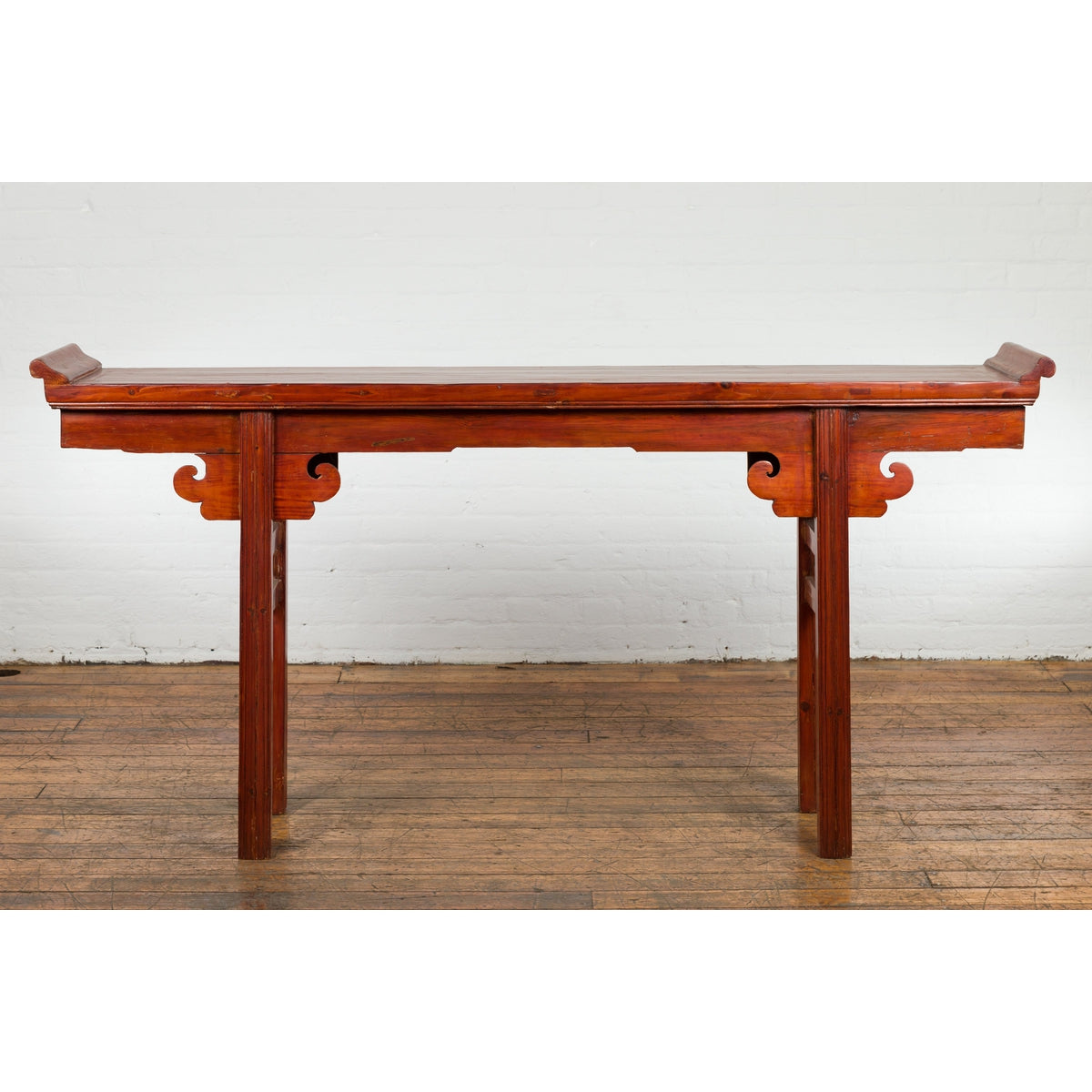 Chinese Qing Dynasty Period Altar Console Table with Cloudy Scroll Motifs-2. Asian & Chinese Furniture, Art, Antiques, Vintage Home Décor for sale at FEA Home