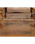 Country Style Burmese Vintage Hand-Woven Rattan Armchair with Rounded Back-6. Asian & Chinese Furniture, Art, Antiques, Vintage Home Décor for sale at FEA Home